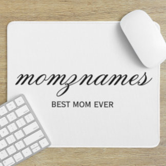 Personlig Best Mamma någonsin Calligraphy Namn Musmatta