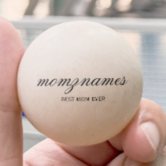 Personlig Best Mamma någonsin Calligraphy Namn Pingisboll