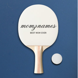 Personlig Best Mamma någonsin Calligraphy Namn Pingisracket