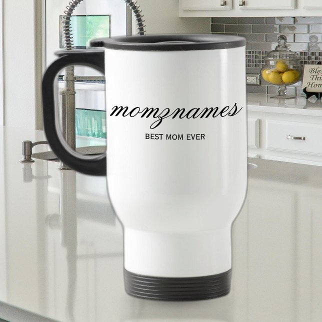 Personlig Best Mamma någonsin Calligraphy Namn Resemugg (Skapare uppladdad)