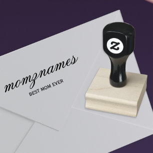 Personlig Best Mamma någonsin Calligraphy Namn Stämpel