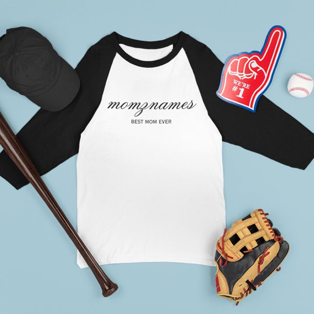 Personlig Best Mamma någonsin Calligraphy Namn T Shirt (Skapare uppladdad)