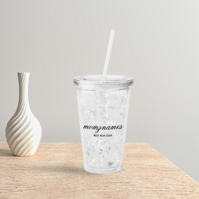 Personlig Best Mamma någonsin Calligraphy Namn Take Away Mugg (Skapare uppladdad)