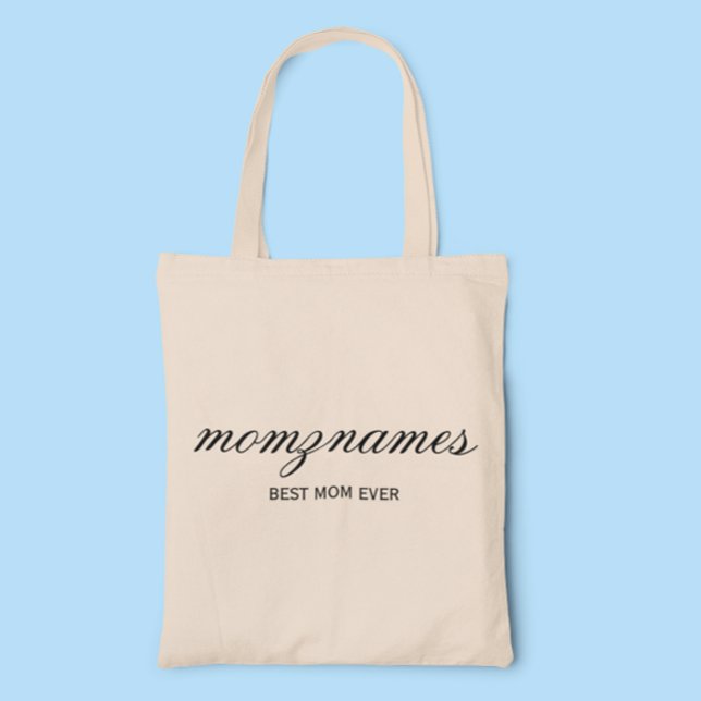 Personlig Best Mamma någonsin Calligraphy Namn Tygkasse (Skapare uppladdad)