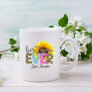 Personlig Best Mamma någonsin solros Kaffemugg