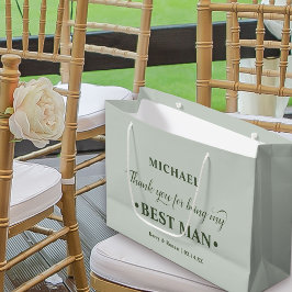 Personlig Best Man Grönt Tack