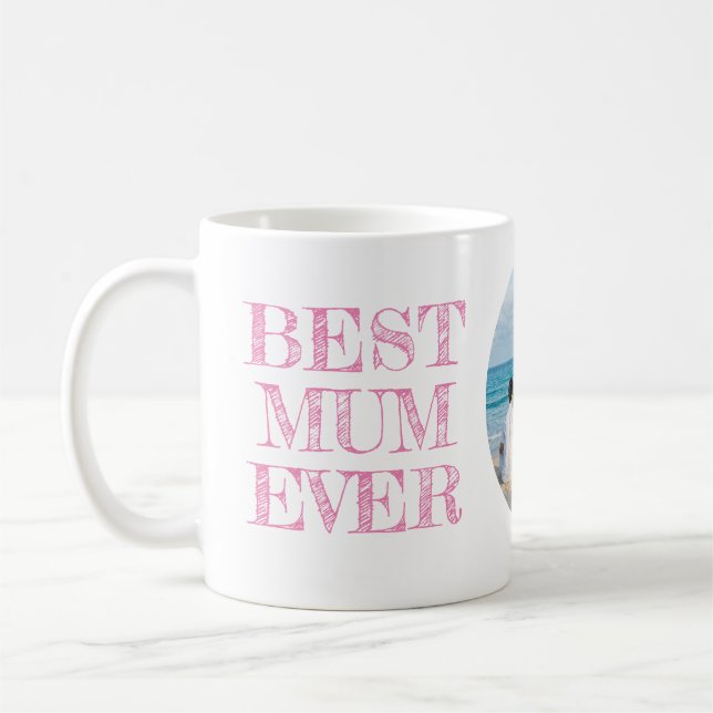 Personlig Best Morsa någonsin Mugg med foto (Vänster)