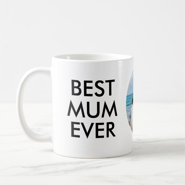 Personlig Best Morsa någonsin Mugg med foto (Vänster)