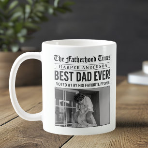Personlig Best Pappa någonsin, nyhetsfoto Kaffemugg