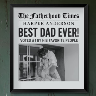 Personlig Best Pappa någonsin, nyhetsfoto Poster