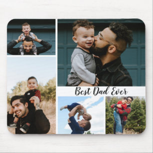 Personlig Best Pappa någonsin Photo Collage Musmatta
