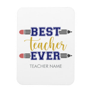 Personlig Best Teacher någonsin - anpassad gåva Magnet