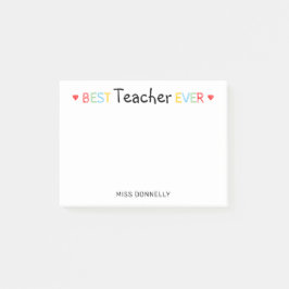Personlig Best Teacher någonsin Post-it Block