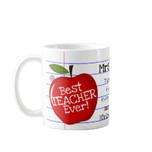 Personlig "Best Teacher Now" med Anpassningsbar No
