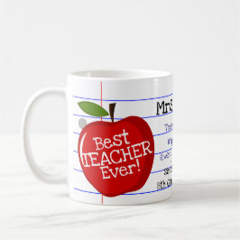 Personlig "Best Teacher Now" med Anpassningsbar No Kaffemugg