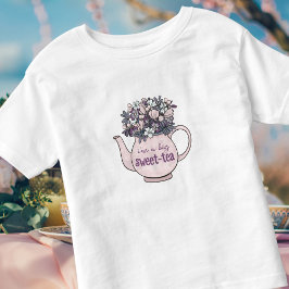 Personlig Bestie Blommigt Tekanna Sweets T Shirt