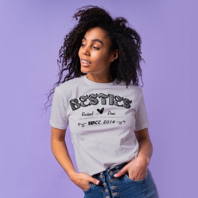 Personlig Bestie Vänskap T Shirt (Skapare uppladdad)