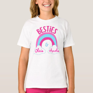 Personlig Besties BFF Best Friends T-Shirt