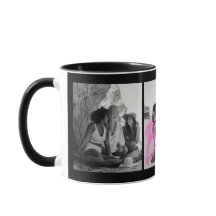 Personlig "Besties" Black & White Photo Collage