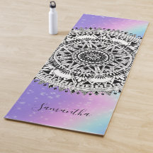 Personlig Bevackra Mandala Rainbow Yoga Mat