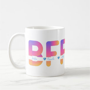 Personlig BFF-mugg med namn Kaffemugg