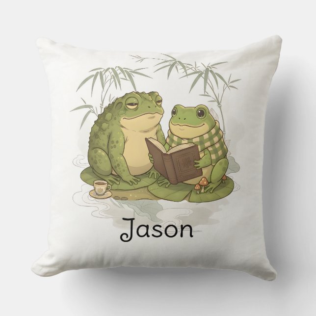 Personlig BG 4 Mossy paddan Kudde (Framsida)
