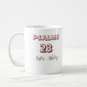 Personlig bibelvers Psaltaren 23 Kristna Kaffemugg
