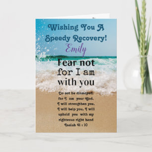 Personlig Bible Verse Christian Get well Kort