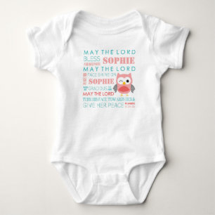 Personlig Bible Verse Uggla Baby T Shirt