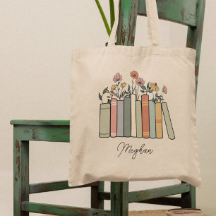 Personlig Bibliotek Bok Bag Gift for Reader Tygkasse