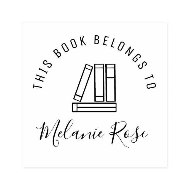 personlig bibliotek handskriven skrift av bok frim stämpel (Tryck)