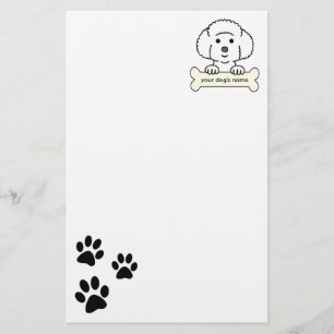 Personlig Bichon Frise Brevpapper