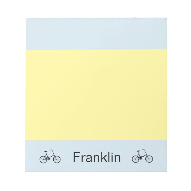 Personlig Bicycle Anteckningsblock (Framsida)