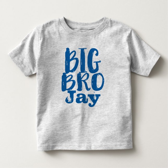 Personlig BIG BRO Blue T Shirt (Framsida)