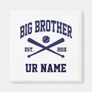 Personlig Big Brother Baseball T-shirt Magnet