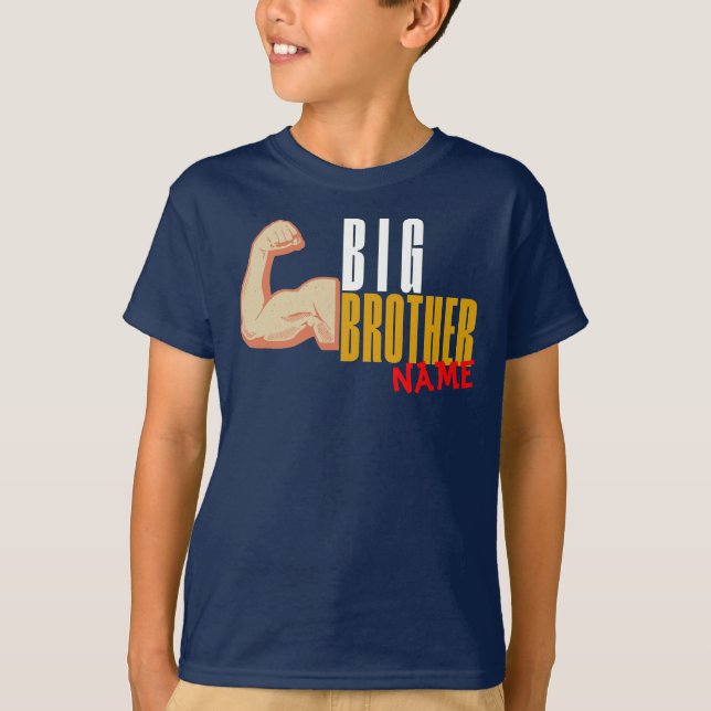 Personlig Big Brother Gravid-meddelande T Shirt (Framsida)
