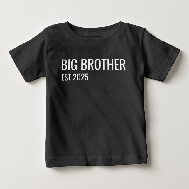 Personlig Big Brother T-shirt, Brother Announce T Shirt (Framsida)