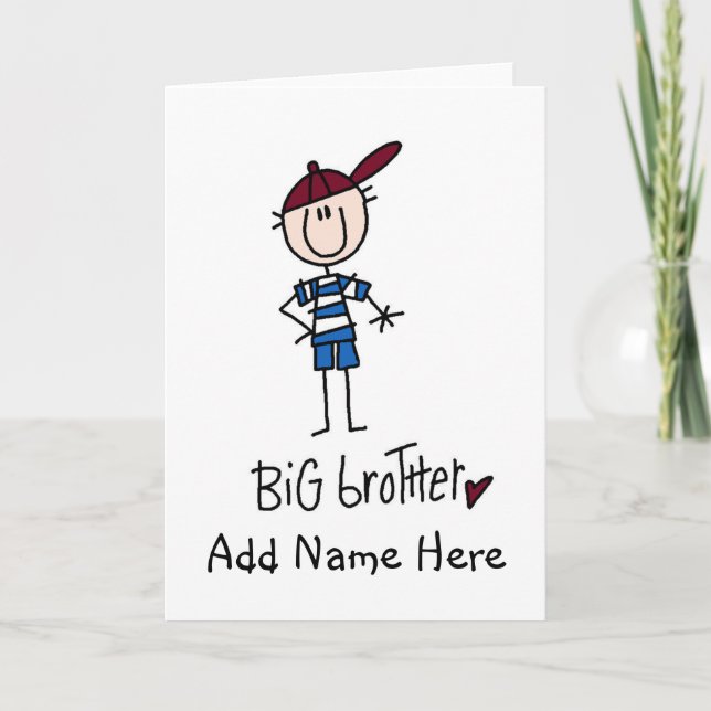 Personlig Big Brother Tshirts och Gifts Kort (Framsida)