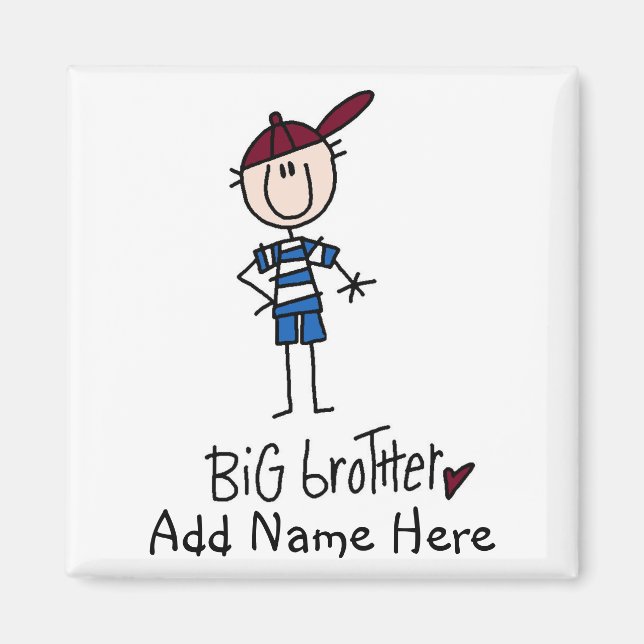 Personlig Big Brother Tshirts och Gifts Magnet (Framsidan)