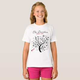 Personlig Big Family Träd (20 namn) T Shirt