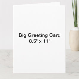 Personlig Big Greeting Card Kort