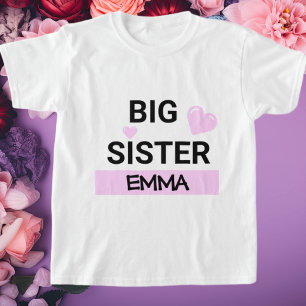 Personlig Big Sister Kärlek T Shirt