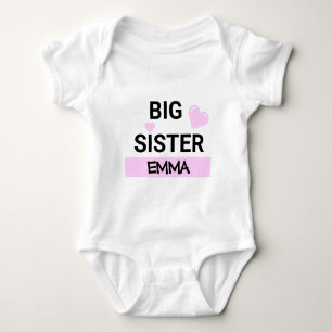 Personlig Big Sister Kärlek T Shirt