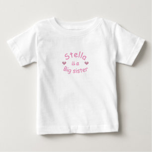 PERSONLIG BIG SISTER MED HJÄRTOR t-shirt