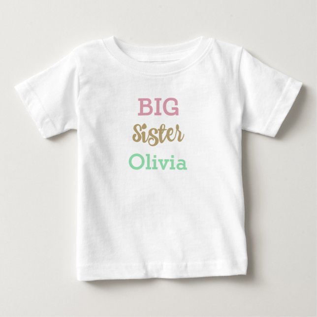 PERSONLIG BIG SISTER t-shirt (Framsida)