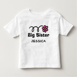 Personlig Big Sister t-shirt för äldre syskon