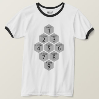Personlig Bikakea 9 Fotokollage T Shirt
