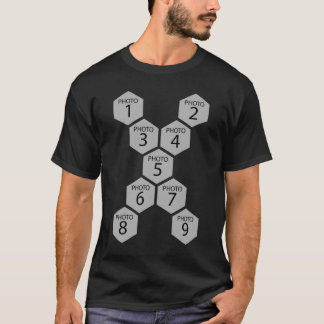 Personlig Bikakeformad 9 Fotosammanställning T Shirt