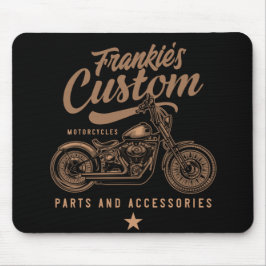 Personlig Biker Anpassningsbar Bobber Motorcle Gar Musmatta