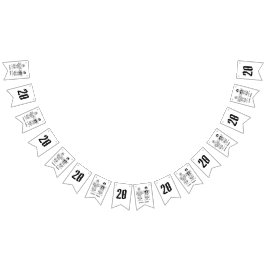 Personlig Biker: Årsdag för par Bröllop Vimplar